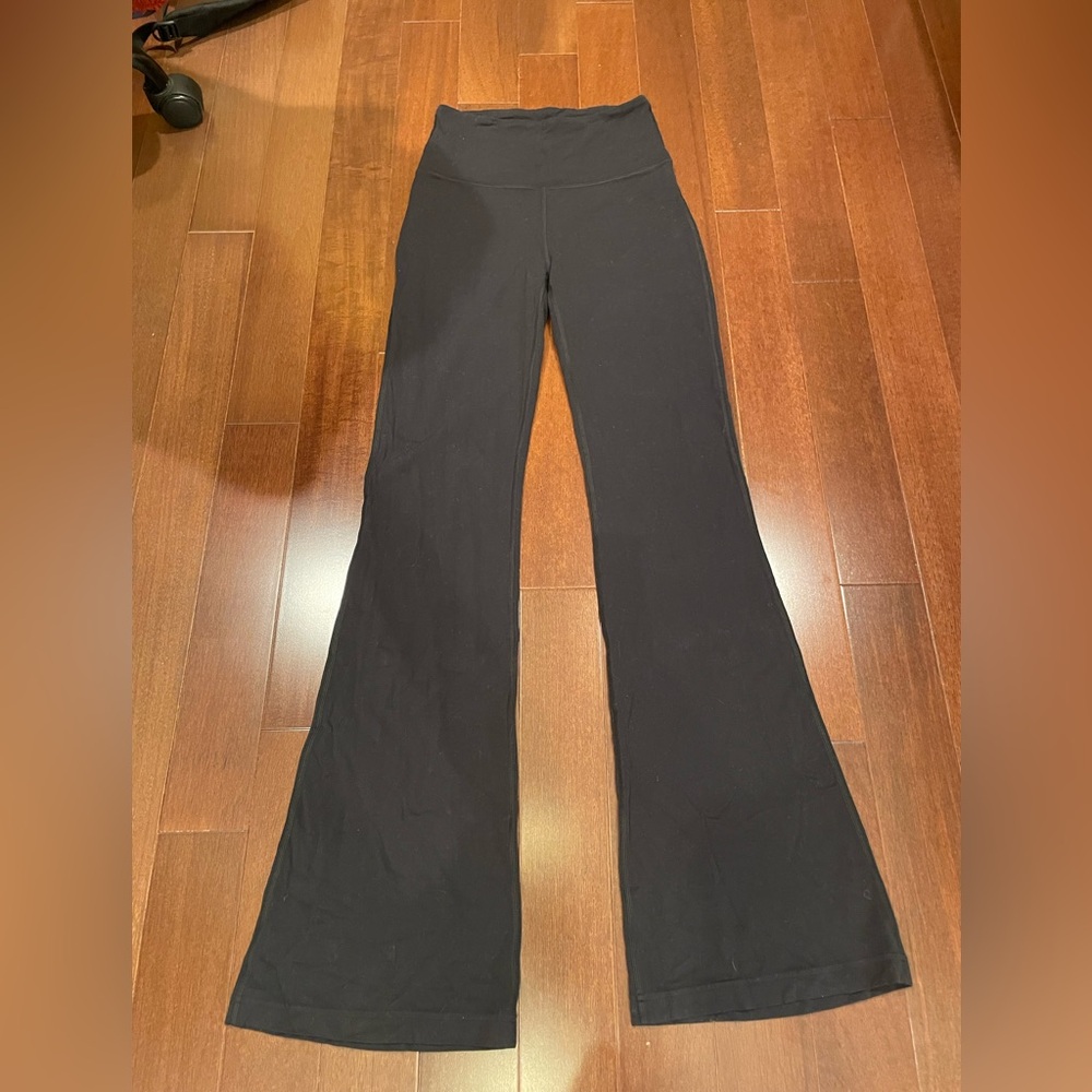 Black Women's Lululemon High Waisted Flare Pants